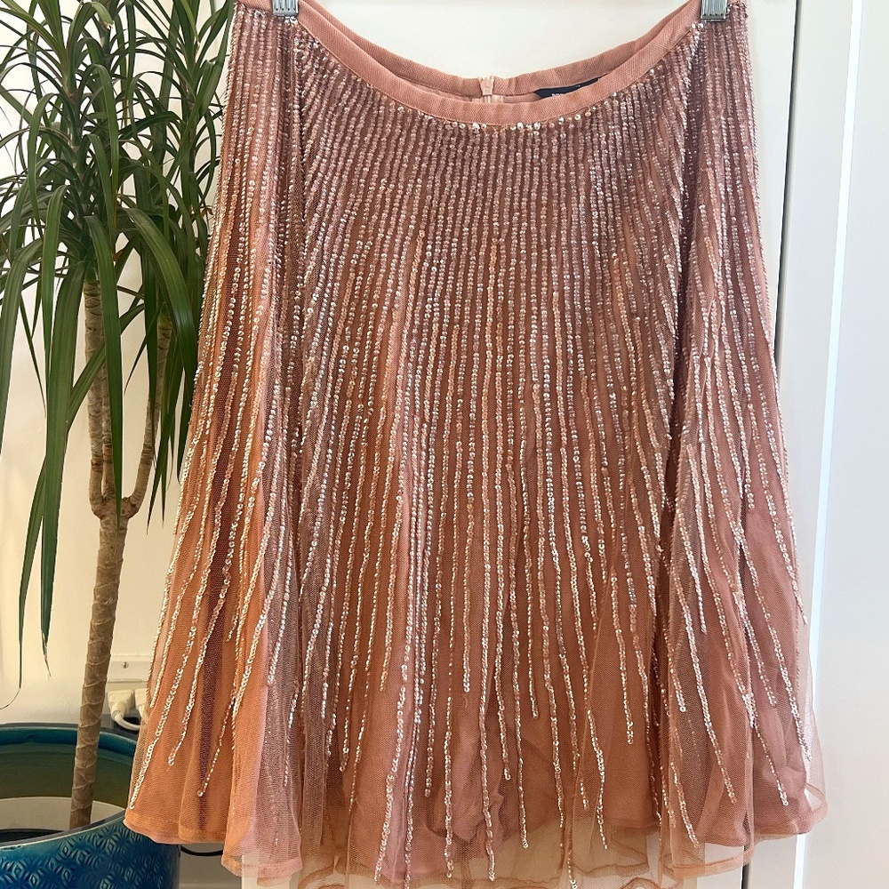 NWT Rare French Connection Sequin and Tulle Skirt Size 8
